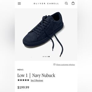 Oliver Campbell suede navy blue shoes size 9